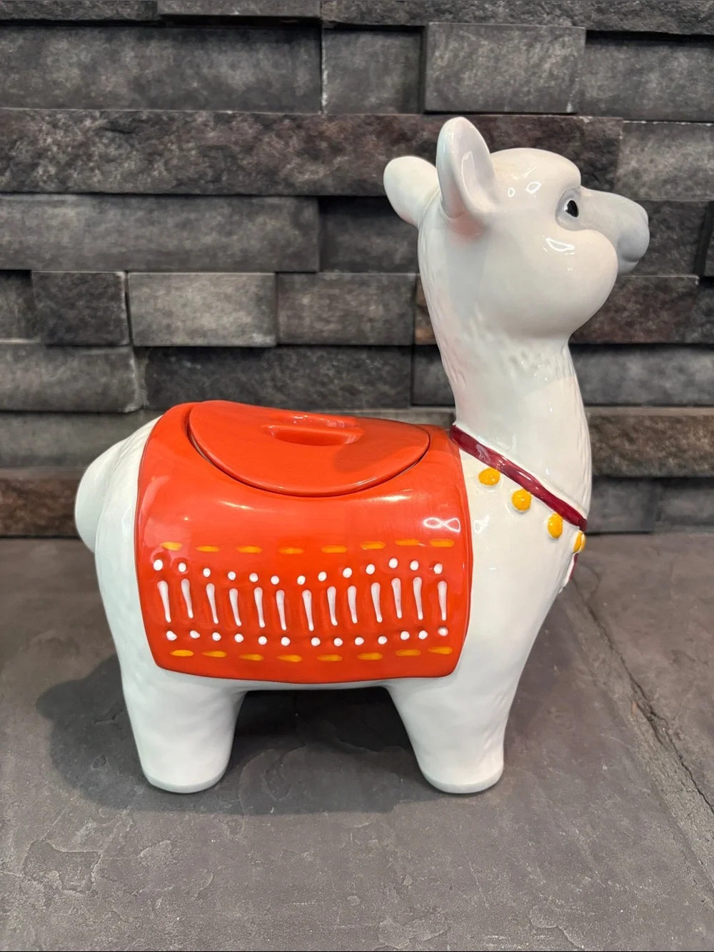 Llama Ceramic Cookie Jar
